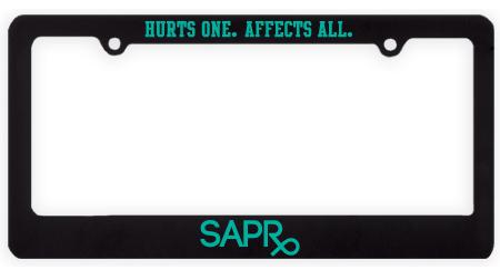 SAPR Awareness License Plate Frame